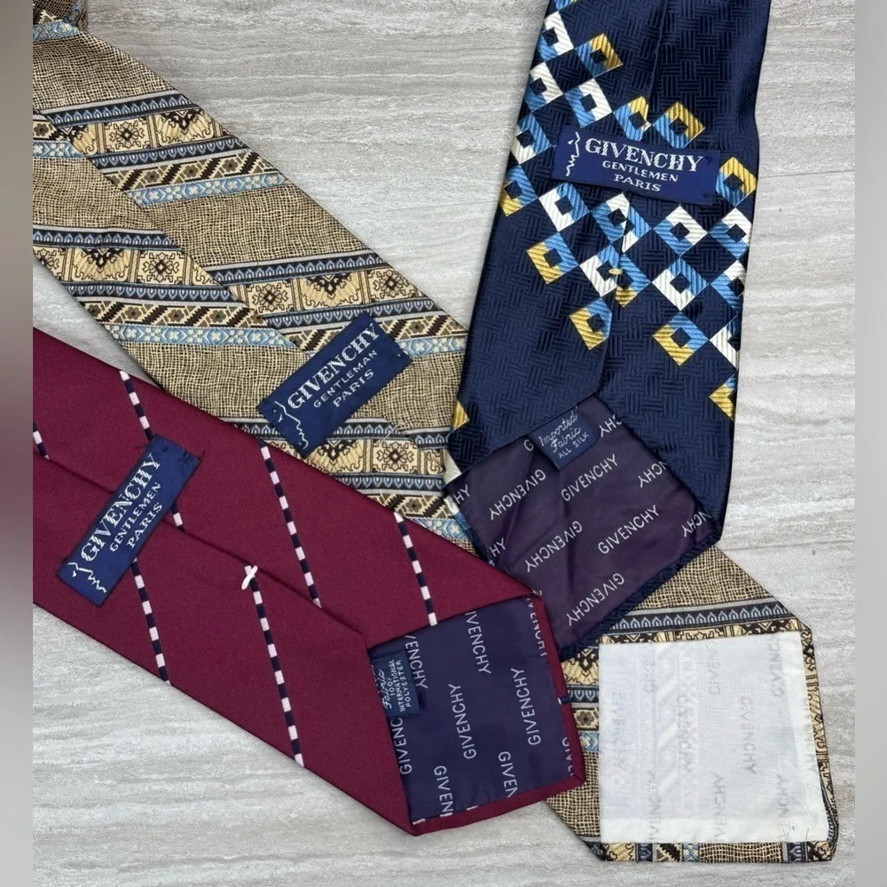 Vintage Givenchy Luxury Wide Tie Bundle